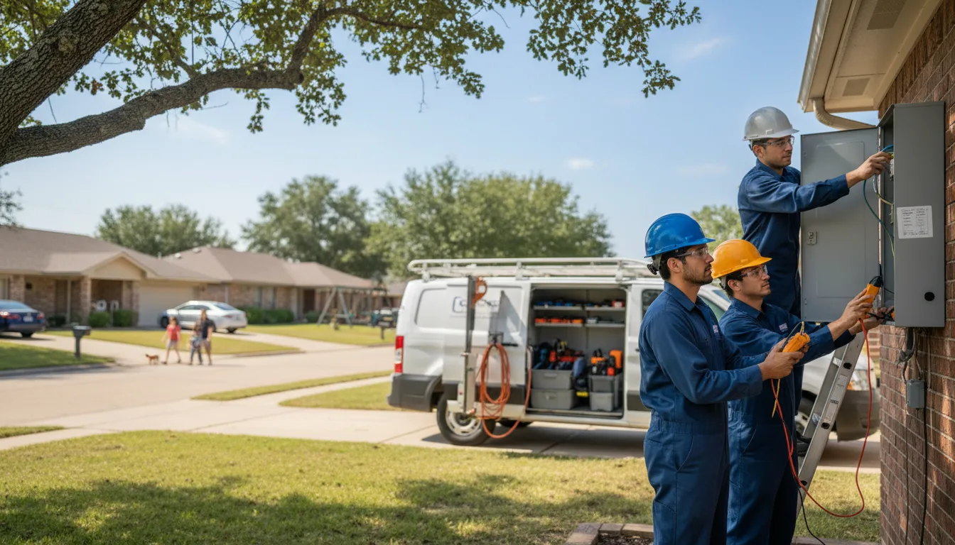 Certified electrician providing emergency electrical services in Riverdale, NE